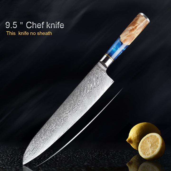 Professional Damascus Style Chef Knife Set – Premium Stainless Steel Kitchen Knives