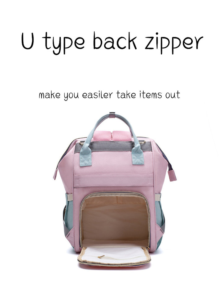 Large Capacity Diaper Backpack – Multi-Function Baby Mummy Travel Bag