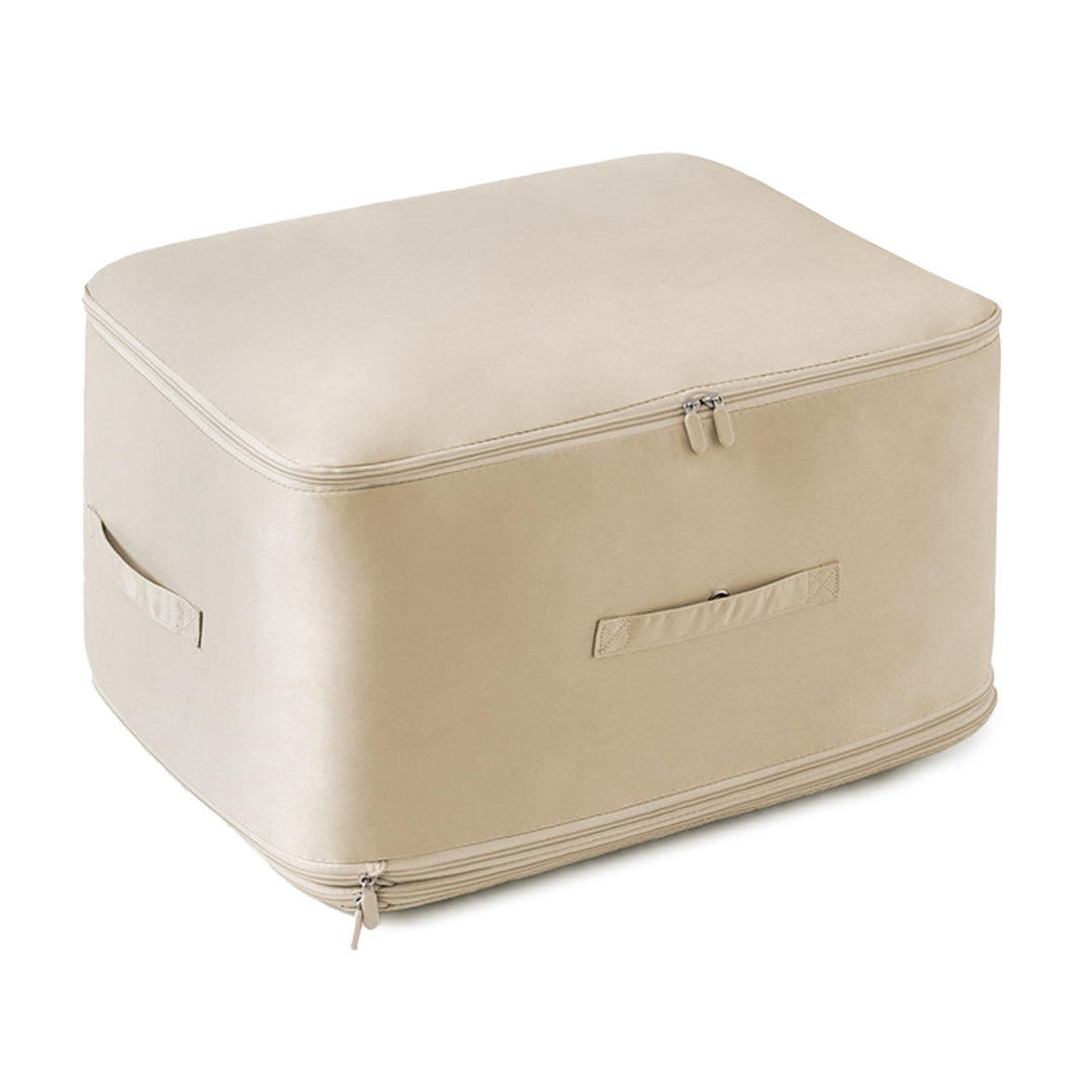 1Pc Foldable Storage Bag For Comforter Quilt Blanket Clothes Pillows Beddings With Dual Zippers
