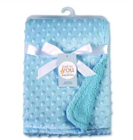 Polar Dot Newborn Baby Swaddle Blanket — Soft Wrap Envelope Bedding for Newborns (Pink/Purple/Blue/Gray/Green/White)