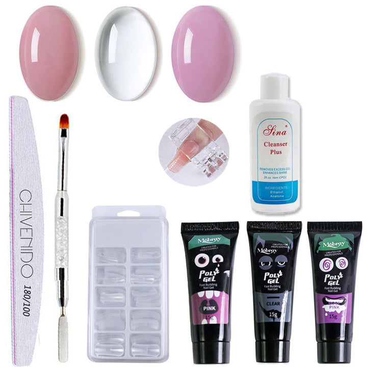 Nail Art Solid Extension Gel Set — 4 Colour Combinations (467 / 159 / 245 / 358)