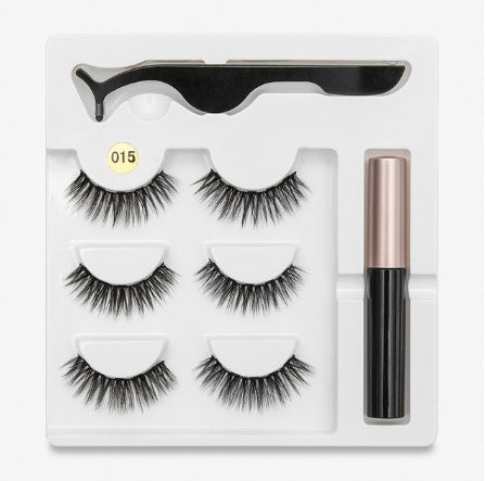 Magnetic Fashion False Eyelashes — 20+ Styles, Cotton Stem, Glue-Free (Styles 011–020)