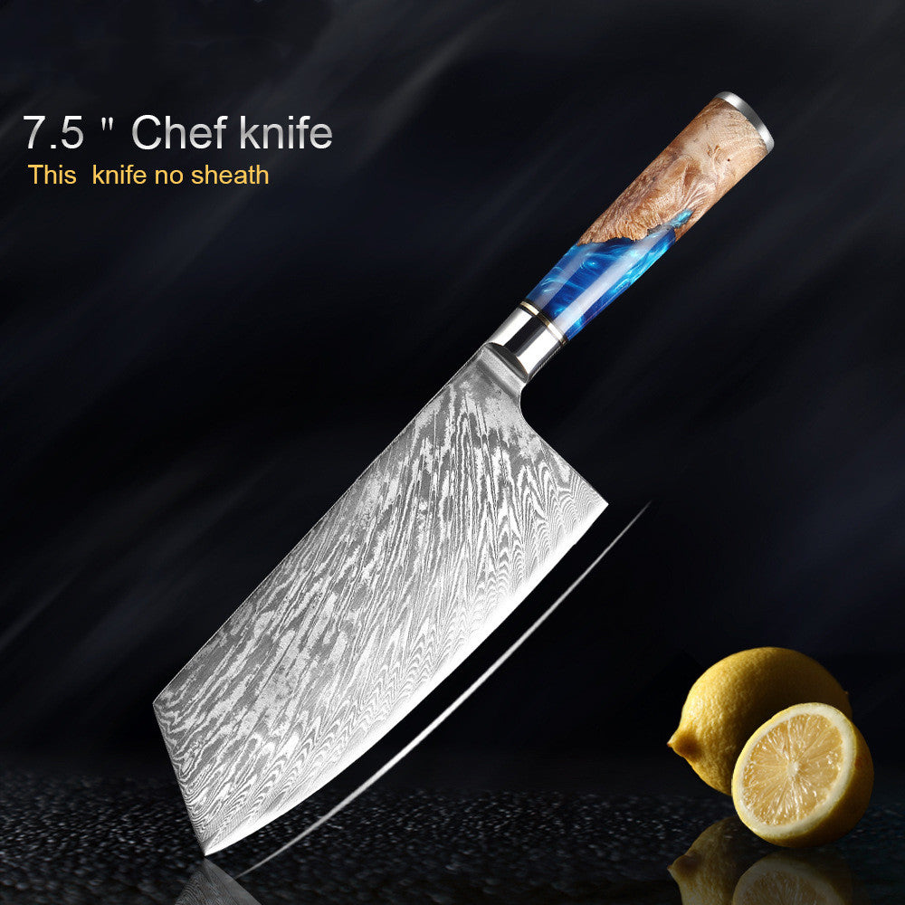 Professional Damascus Style Chef Knife Set – Premium Stainless Steel Kitchen Knives