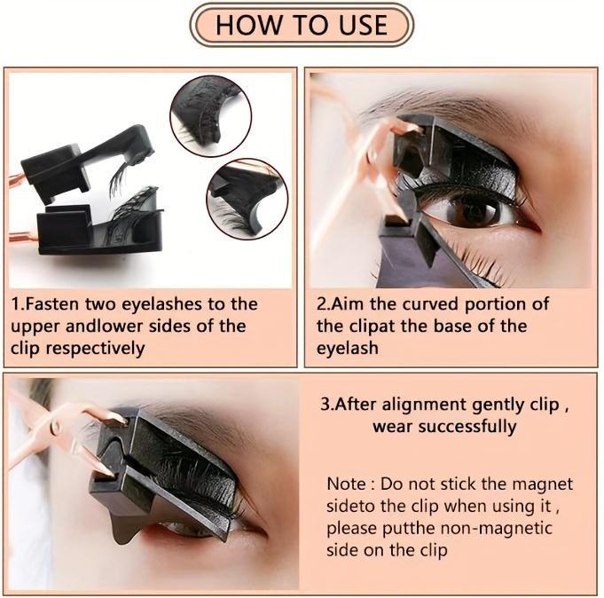 Effortless Magnetic False Eyelashes — Adjustable Strips, Reusable, Glue-Free All-Day Wear
