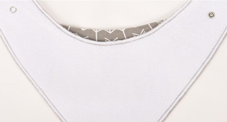 4-Pack Cotton Bandana Baby Bibs — Arrow, Wave & Triangle Print Burp Cloths (Multiple Sets)