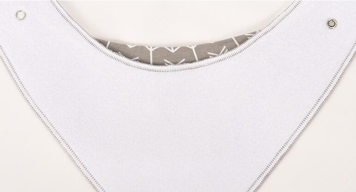 4-Pack Cotton Bandana Baby Bibs — Arrow, Wave & Triangle Print Burp Cloths (Multiple Sets)