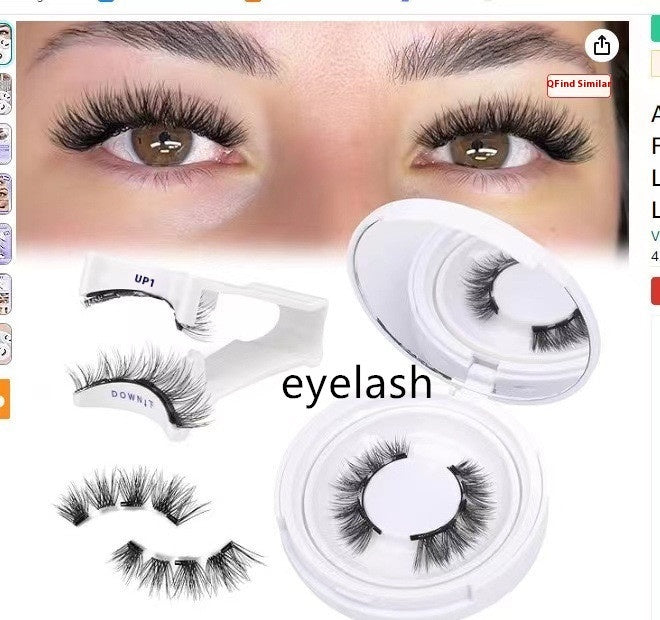 Magnetic Mink False Eyelashes — No-Glue Little Devil Style, Sizes 9–14 with Applicator Clip