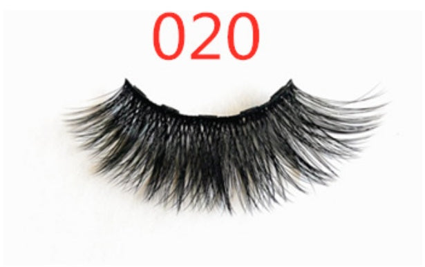 Magnetic Fashion False Eyelashes — 20+ Styles, Cotton Stem, Glue-Free (Styles 011–020)
