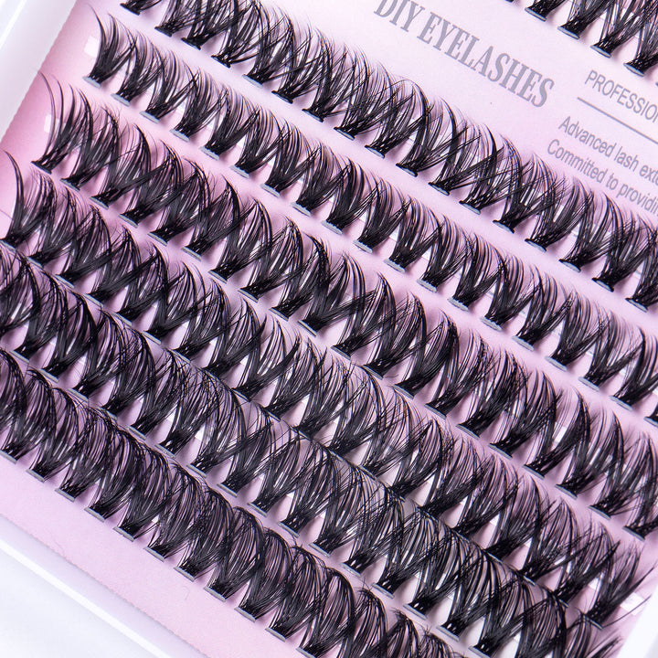 240 Segmented Lash Clusters — 12 Rows Mixed 30D + 40D for DIY Lash Extensions