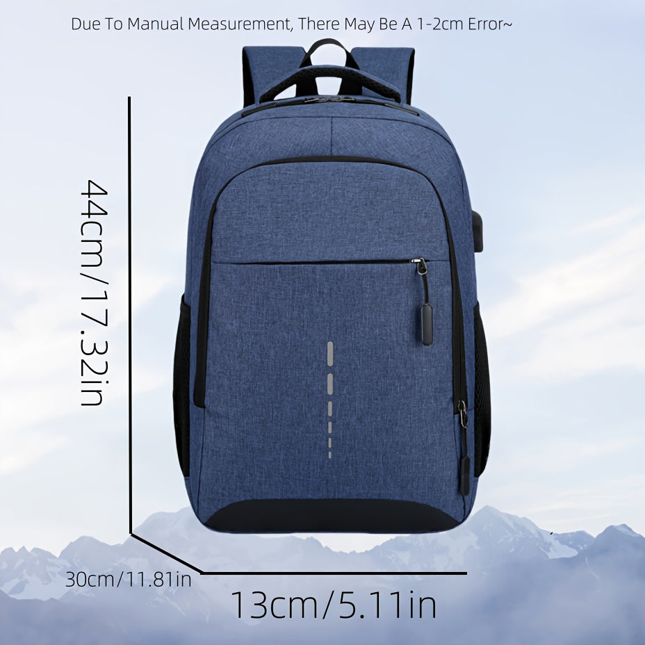 Casual Nylon Laptop Backpack – Multi-Purpose Travel & Commuter Bag