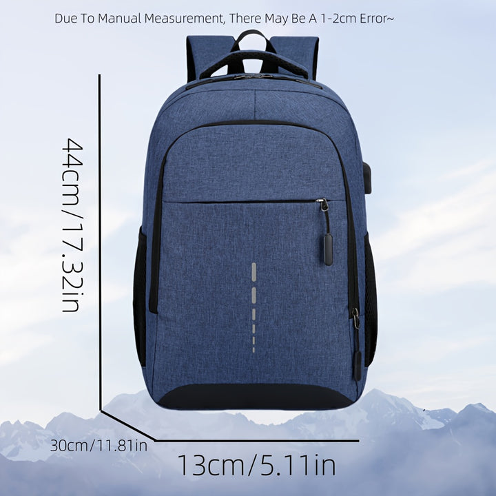 Casual Nylon Laptop Backpack – Multi-Purpose Travel & Commuter Bag