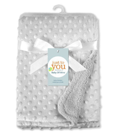 Polar Dot Newborn Baby Swaddle Blanket — Soft Wrap Envelope Bedding for Newborns (Pink/Purple/Blue/Gray/Green/White)