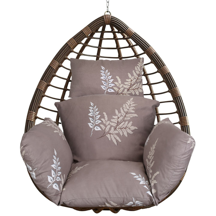 Egg Chair & Hanging Basket Cushion — Thickened Soft Swing Chair Pad with Headrest (9 Colours)