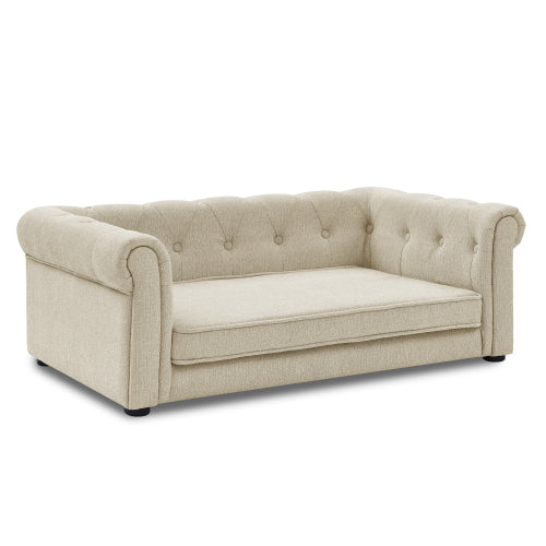 Elegant Elevated Dog Sofa Bed – Modern Pet Couch for Medium & Large Dogs