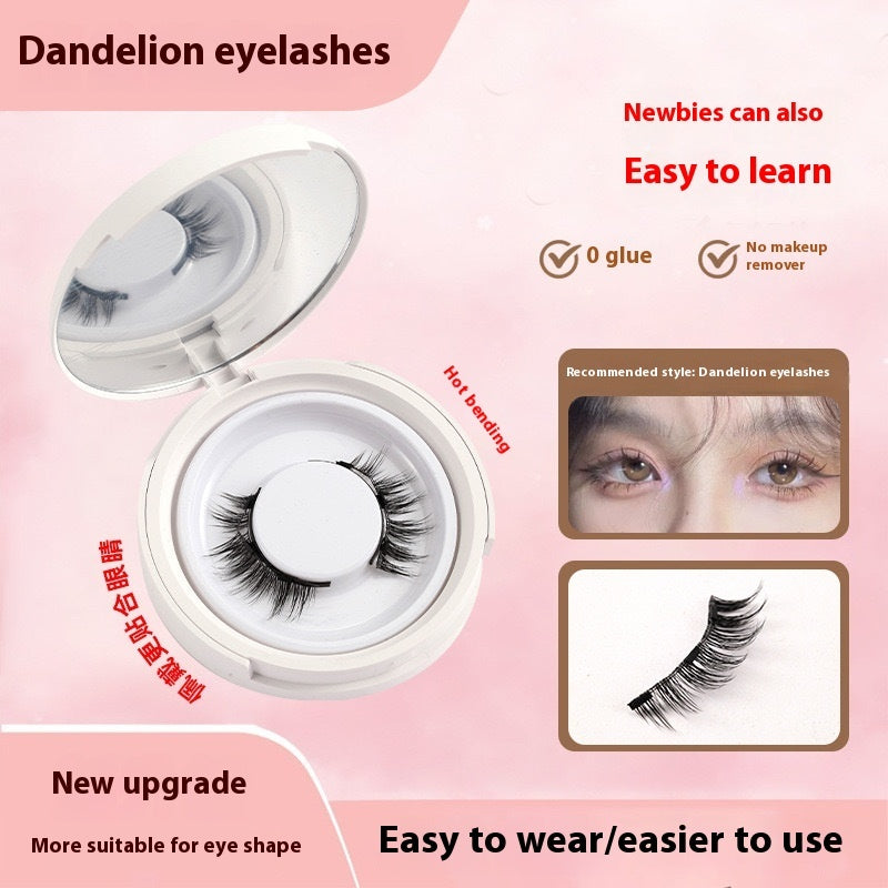 Magnetic Mink False Eyelashes — No-Glue Little Devil Style, Sizes 9–14 with Applicator Clip