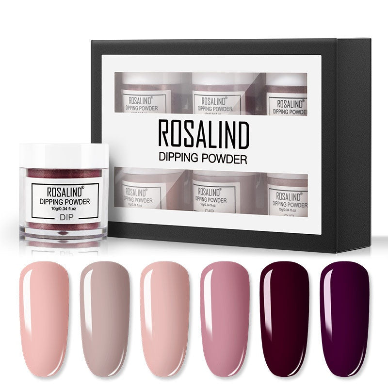 Nail Art Infiltration Glitter Powder Set — No-Bake Moisturising Shimmer Powder (JRFTC602)