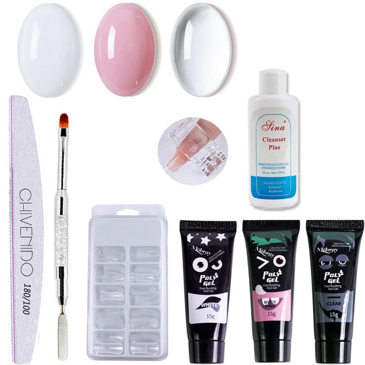 Nail Art Solid Extension Gel Set — 4 Colour Combinations (467 / 159 / 245 / 358)