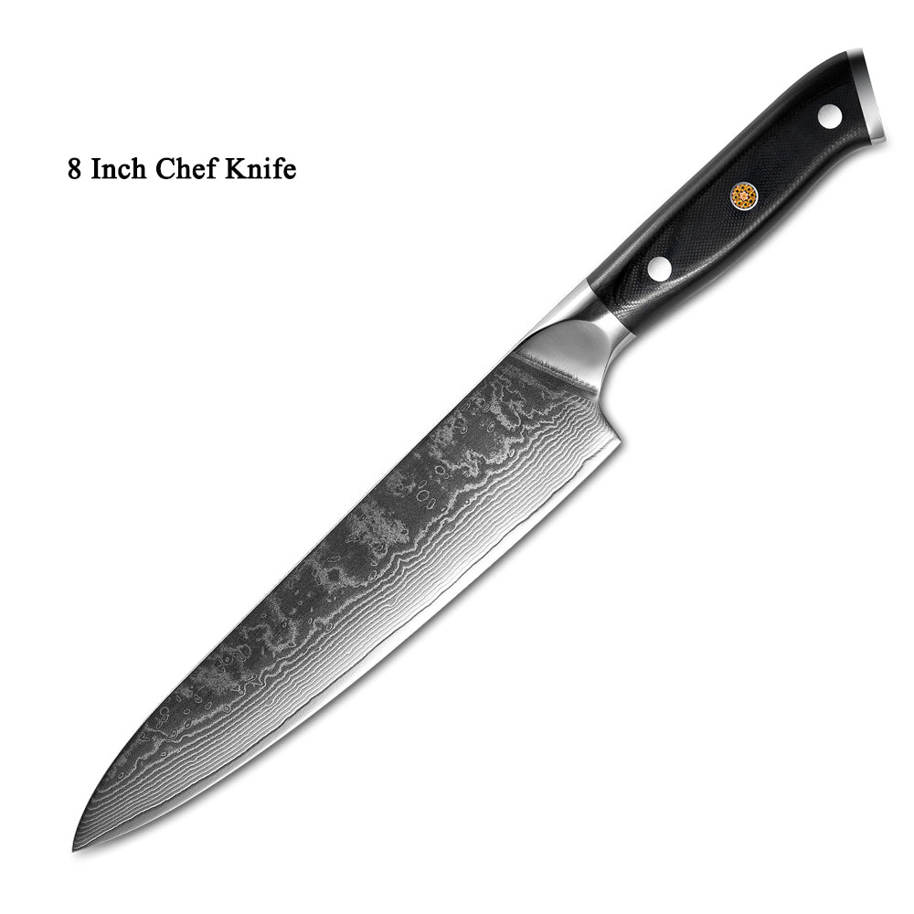 Japanese 67-Layer Damascus Steel Kitchen Knife – Professional Chef & Fruit Knife