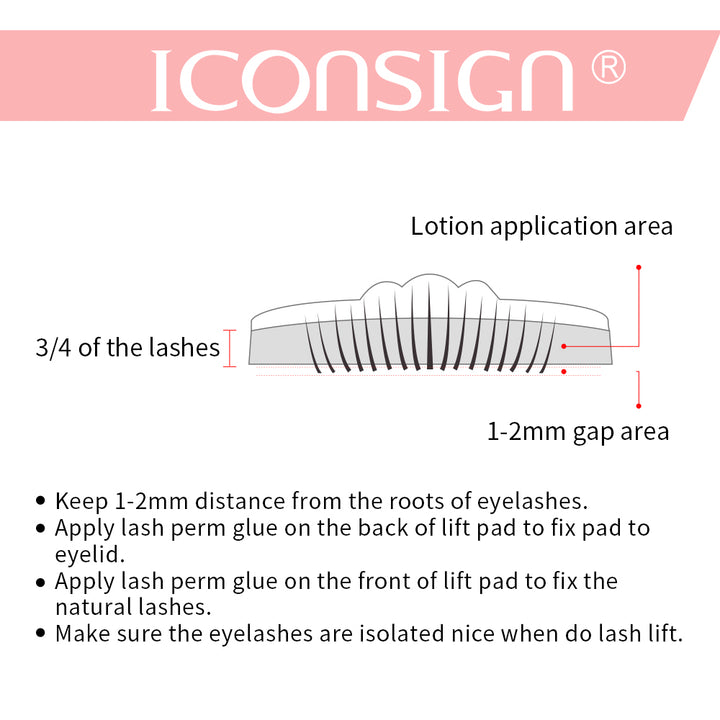 ICONSIGN Lash Lift Kit — Professional Eyelash Perming Set, Lasts 2–3 Months (Home & Salon Use)
