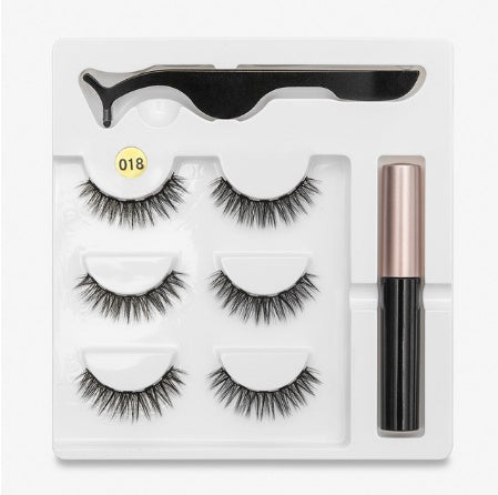 Magnetic Fashion False Eyelashes — 20+ Styles, Cotton Stem, Glue-Free (Styles 011–020)