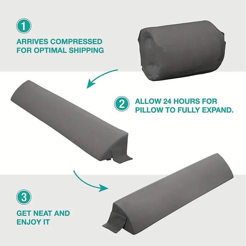 Gap Pillow — Sofa & Bed Side Gap Filler Cushion, Stops Items Falling Between Cushions