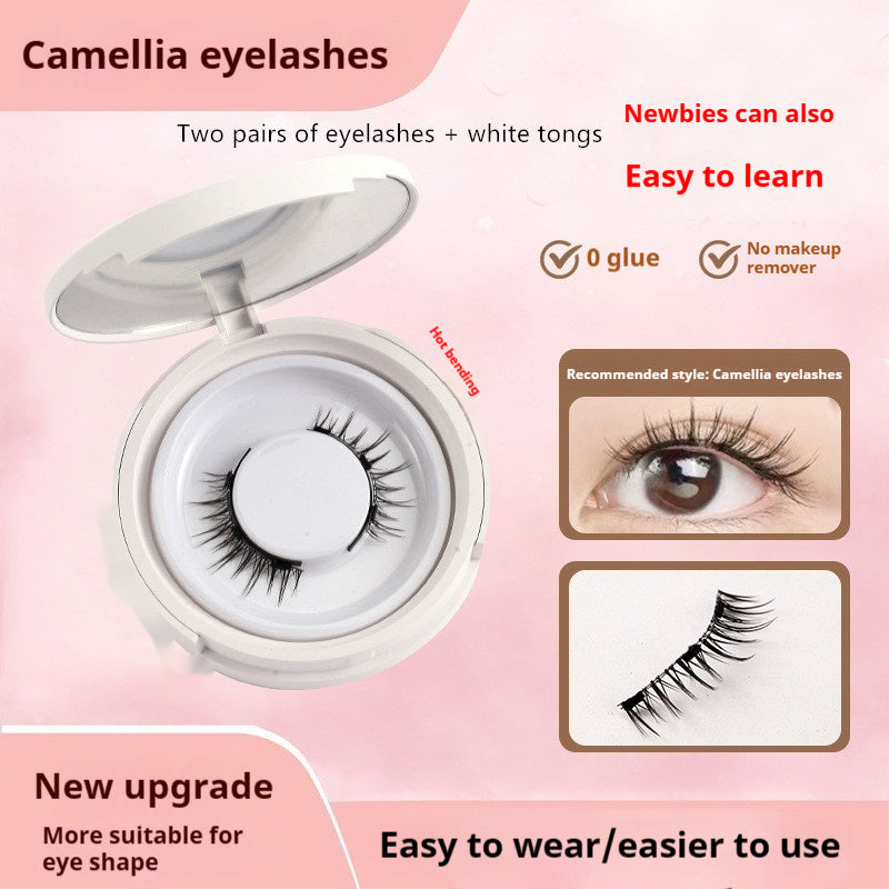 Magnetic Mink False Eyelashes — No-Glue Little Devil Style, Sizes 9–14 with Applicator Clip
