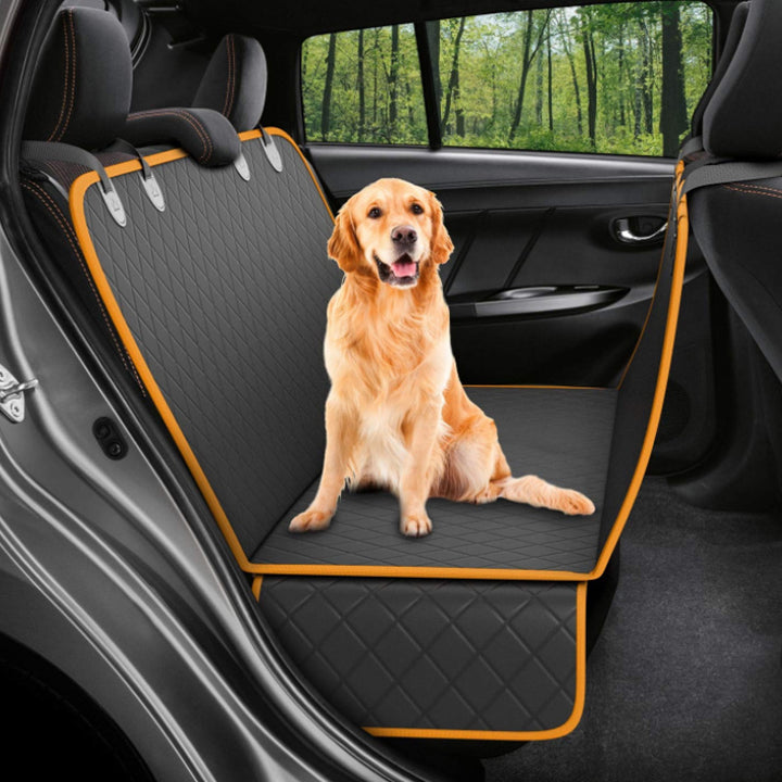Waterproof Dog Car Seat Cover – Back Seat Protector with Mesh Window