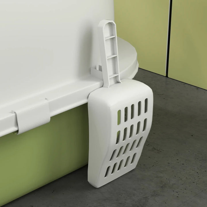 Covered Cat Litter Box with Drawer & Deodorizing Filters – Enclosed Kitty Toilet