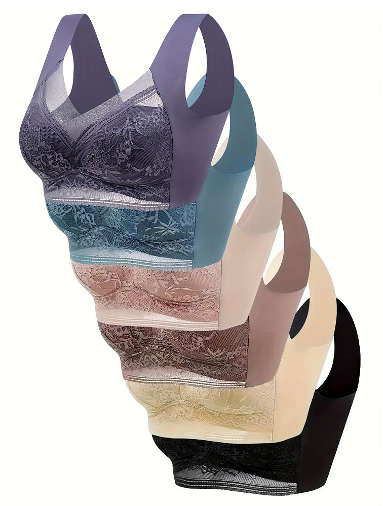 Lace Beauty Back Bra – Breathable Seamless Support Bra