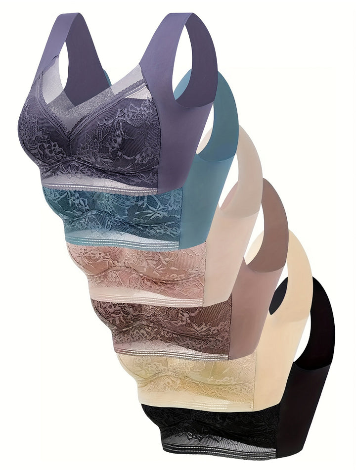 Lace Beauty Back Bra – Breathable Seamless Support Bra