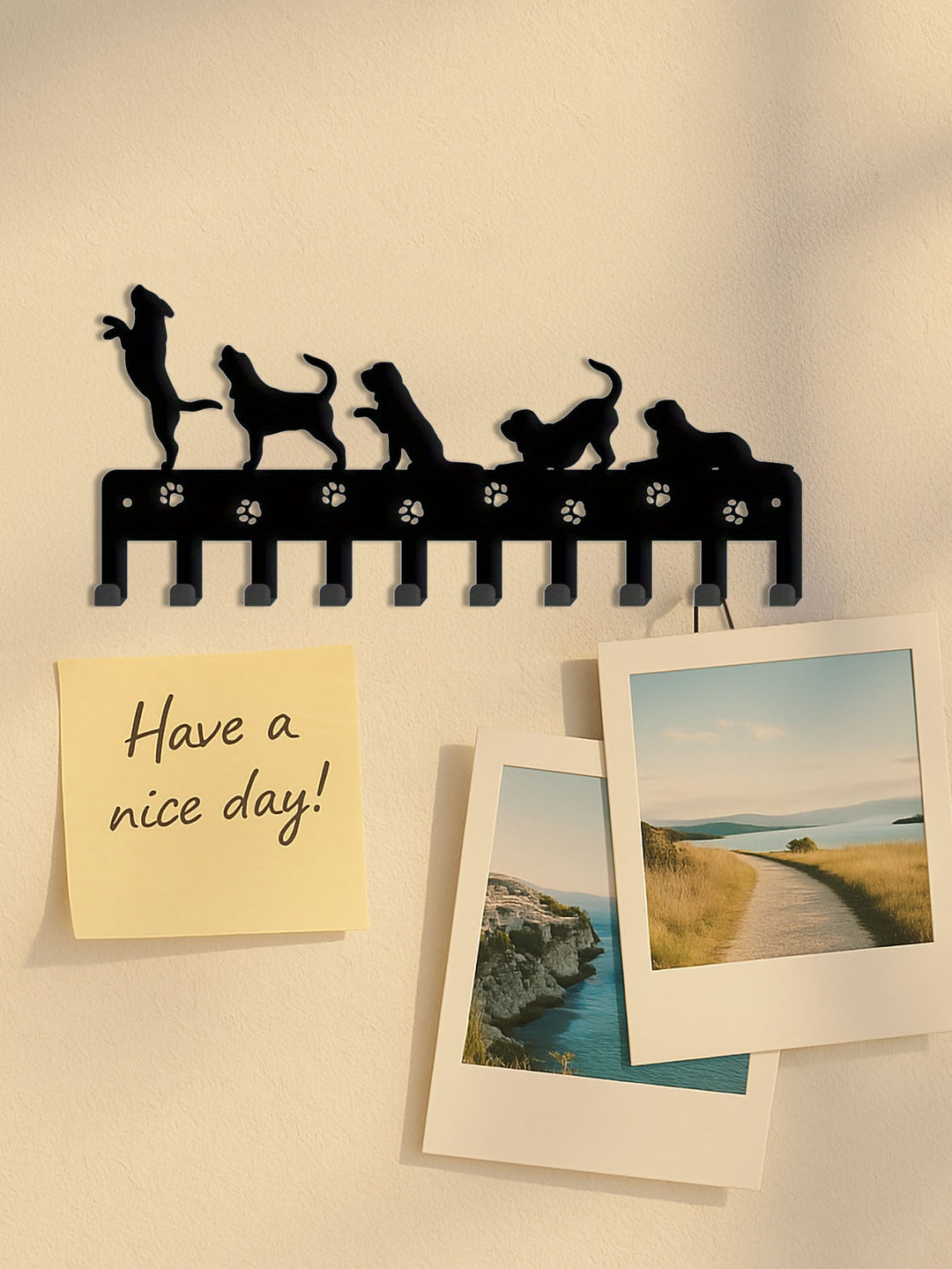 Animal-Inspired Wall-Mounted Key Holder — Detachable Upright Hook Organizer for Home & Entryway