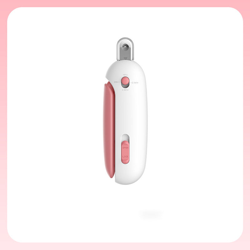 Pet Nail Clippers with Hidden Nail File – Safe & Adjustable Cat and Dog Nail Trimmer
