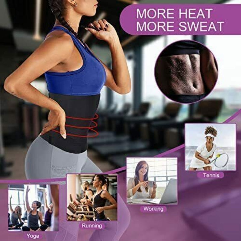 Snatch Me Up Bandage Sweat Wrap Lumbar Waist Support Belt Adjustable Masquerade