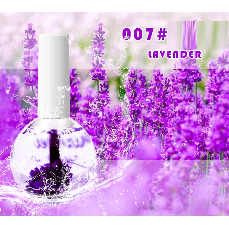 Dried Flower Nail Nutrition Oil — Anti-Hangnail Cuticle Moisturiser & Nail Treatment Base Coat, 8 Scents