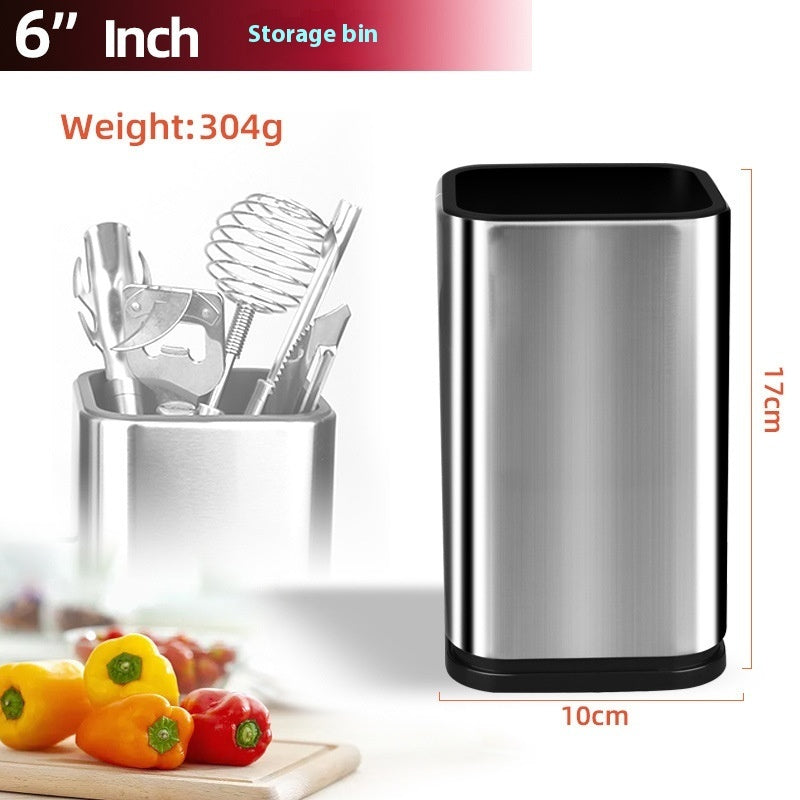 Stainless Steel Kitchen Knife & Utensil Storage Holder