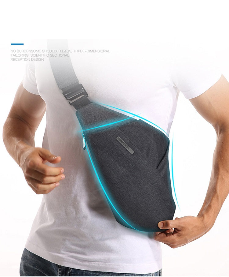 Anti-Theft Sling Crossbody Bag – Casual Polyester Travel Shoulder Bag