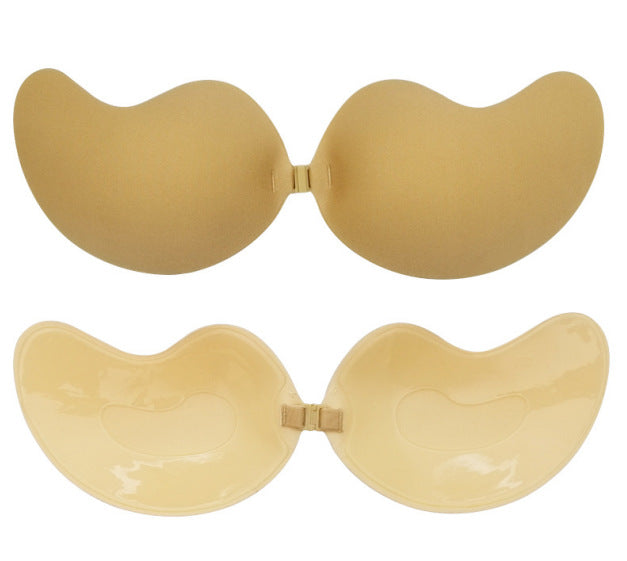 Deep V Invisible Silicone Bra – Strapless Push-Up Adhesive Bra