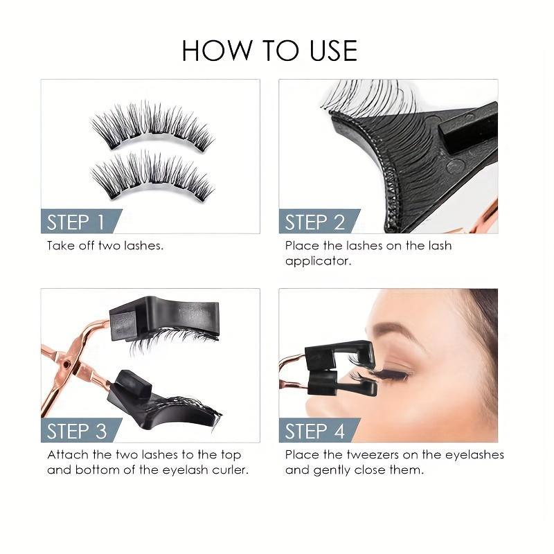 Effortless Magnetic False Eyelashes — Adjustable Strips, Reusable, Glue-Free All-Day Wear