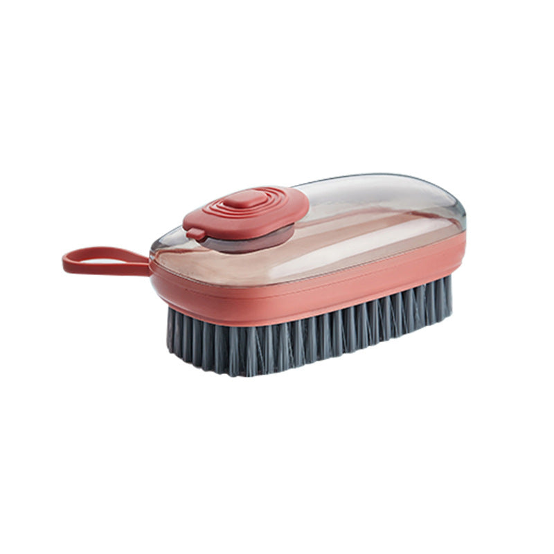 Multifunctional Automatic Liquid Dispensing Cleaning Brush — Soft Shoe, Laundry & Clothes Scrubber (3 Colours + Replacement Heads)
