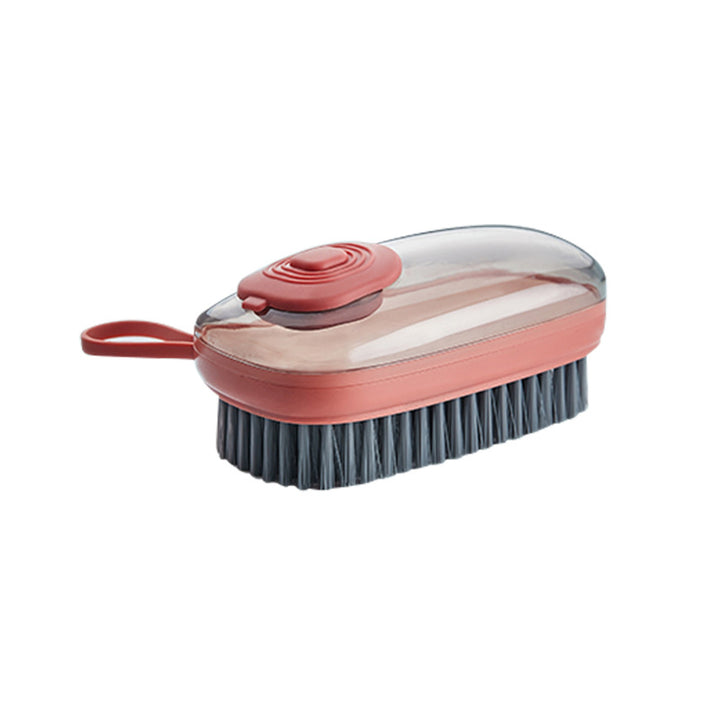 Multifunctional Automatic Liquid Dispensing Cleaning Brush — Soft Shoe, Laundry & Clothes Scrubber (3 Colours + Replacement Heads)