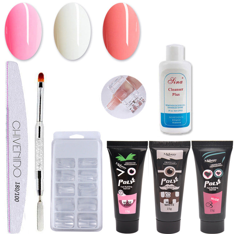 Nail Art Solid Extension Gel Set — 4 Colour Combinations (467 / 159 / 245 / 358)