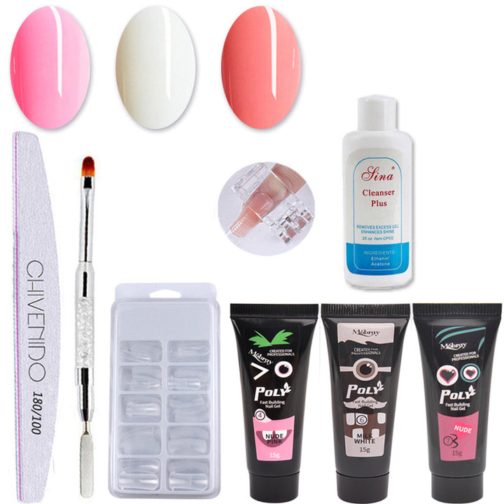 Nail Art Solid Extension Gel Set — 4 Colour Combinations (467 / 159 / 245 / 358)