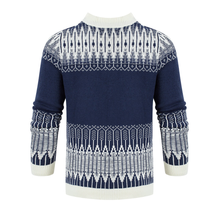 Men's Knitted Sweater Fashion Long-sleeved Pullover Tops Fall And Winter Clothing