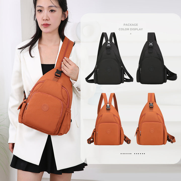 Women's Casual Waterproof Sling Backpack – Multifunction Travel Chest Bag