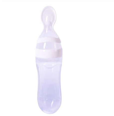 Baby Spoon Bottle Feeder — Squeeze Spoon Dispenser for Puree, Cereal & Baby Food (Multiple Colours & Sets)