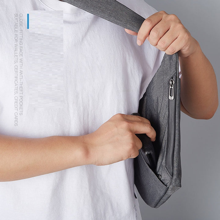 Anti-Theft Sling Crossbody Bag – Casual Polyester Travel Shoulder Bag