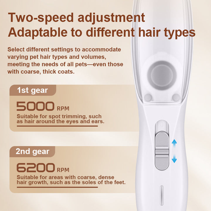 Self-Priming Pet Paw Hair Trimmer for Dogs & Cats
