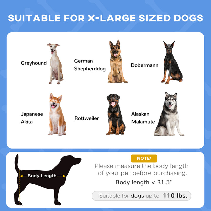 Elevated Pet Bed with Canopy for Large Dogs