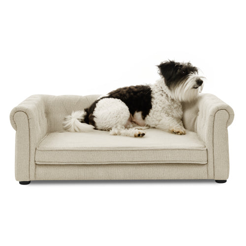 Elegant Elevated Dog Sofa Bed – Modern Pet Couch for Medium & Large Dogs