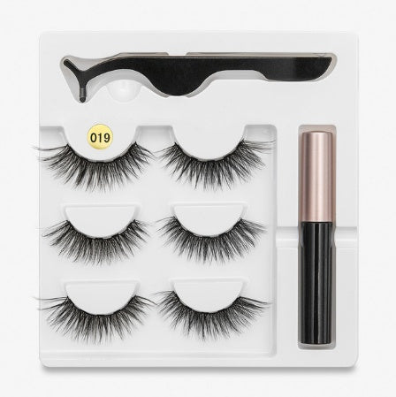 Magnetic Fashion False Eyelashes — 20+ Styles, Cotton Stem, Glue-Free (Styles 011–020)